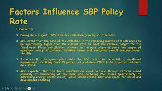 Factors that Influence Central Bank Policy Rate Decision SBP September 12 2024 interestratecut yt [upl. by Ailekahs]