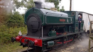 LWR Avonside Engine Co Works No 1919 cranford arrives into Ludborough 14724 [upl. by Yorled977]