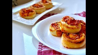 Pica puzici na Srpski način  Serbian Pizza Rolls  Serbian Pizza Buns [upl. by Aneelak861]