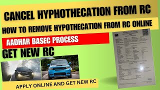 how to cancel hypothecation of vehicle online hypothecation removal process online [upl. by Mihe336]