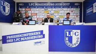 Pressekonferenz vor dem Spiel Hallescher FC gegen 1 FC Magdeburg [upl. by Reuben]