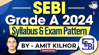 SEBI Grade A 2024  Detailed Syllabus amp Exam Pattern  StudyIQ IAS [upl. by Carling]