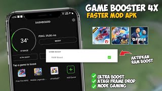 Game Booster 4x faster MOD apk  Untuk mengatasi lag Frame drop saat main game [upl. by Blanchard]