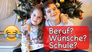 Das witzigste Interview von Milan und Esila  Wünsche Beruf und lustiges  Kinderspiel [upl. by Pooh]