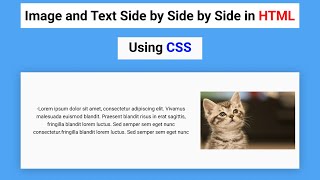 Align one or more div in one Row in CSS  Two div in same line CSS [upl. by Notsirb320]