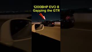 1200BHP EVO 8 VS 1200BHP GTR WON WINS automobile car race reaction fast turbo boost bye [upl. by Mireielle759]