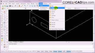 CorelCAD  Using the custom coordinate system [upl. by Rosinski]