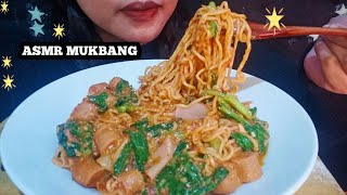 Bikin Nagih 🤤 ASMR MUKBANG MIE SOSIS NYEMEK PEDAS [upl. by Htebiram]