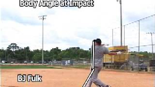 What angle is the body at upon impact with the ballslowpitch fastpitch and baseball examples [upl. by Atilahs288]