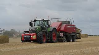 Big Baling  Fendt 942 with Massey Ferguson 2290 Big Baler [upl. by Derian]