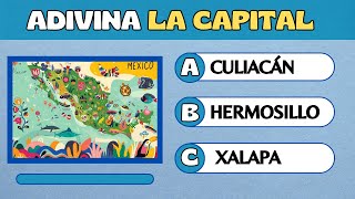 ¿Cuánto sabes de CULTURA GENERAL  QUIZ sobre CAPITALES DE LA REPÚBLICA MEXICANA [upl. by Ginnie642]