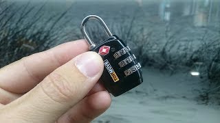 TSA 007 lock padlock reset tutorial  TSA007 Schloss einstellen Anleitung [upl. by Aserehc258]