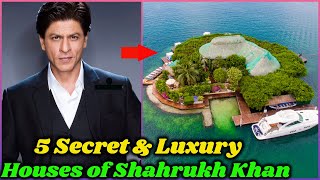 5 Secret and Luxury Houses of Shahrukh Khan [upl. by Yticilef398]