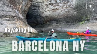 Kayaking in Barcelona New York  Sea Caves Grottos and WaterFalls [upl. by Alveta862]