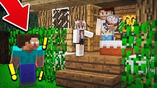 HEROBRINE TRICK OR TREATING IN MINECRAFT [upl. by Runkle]