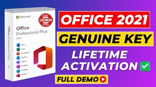 Activate Microsoft Office 2021 Professional Plus with Genuine Product Key  Lifetime Activation [upl. by Notsle]