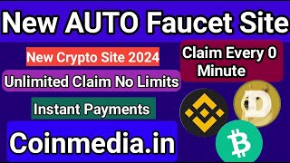 New High Paying Faucet  Claim Every 0 Minute  New Auto Faucet  Unlimited Claim Crypto No Limits [upl. by Crescantia13]