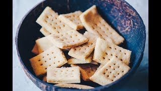 Sea Salt Chickpea Crackers GlutenFree Vegan [upl. by Ilellan529]