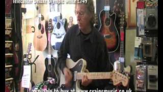 Fender Roadworn 70s Reissue Telecaster Deluxe Olympic white £749 wmv [upl. by Richman]