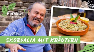 Skordalia  griechischer KartoffelKnoblauchDip mit frischen Kräutern  Kyriakos Kitchen [upl. by Rosetta415]