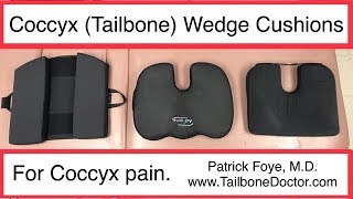 Coccyx Wedge Cushions for Tailbone Pain Coccyx Pain [upl. by Sudoeht210]