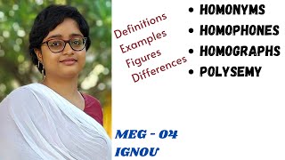 Homophones Homonyms  Homographs polysemy definitions explained examples  differences  meg 04 [upl. by Eul]