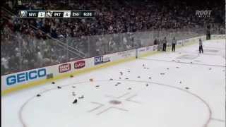 Chris Kunitz Hat Trick Against Islanders 31013 [upl. by Derwon453]