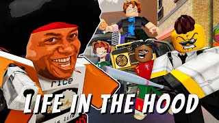 LIFE IN DA HOOD COMPILATION  ROBLOX ANIMATION [upl. by Sussna]