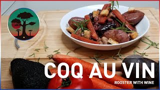 La recette traditionnelle et facile du Coq au Vin Rooster with Wine [upl. by Giarg989]