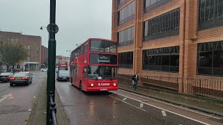 Heres Ex RATP Cardinal Buses ALX400 on Rail Replacement arriving into Twickenham to terminate [upl. by Aerdnwahs]