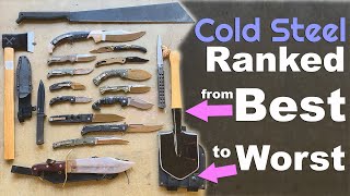 Ultimate Cold Steel Ranked Best to Worst List Every Knife in My Collection Overview [upl. by Acinorav]