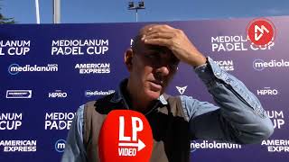 Mediolanum padel Cup DI CANIO DICE LA SUA SU LAZIO E ROMA [upl. by Airad]