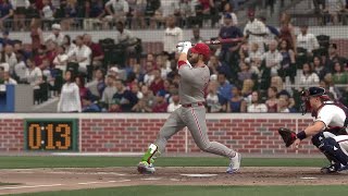 Philadelphia Phillies vs Atlanta Braves  MLB Today 76 Full Game Highlights  MLB The Show 24 Sim [upl. by Luckin]