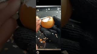 Relaxed eggshell peeling asmr relaxing [upl. by Rebel]