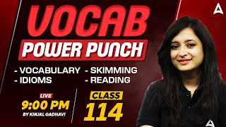 Most Important Vocabulary for Bank Exams  SBI  IBPS  RBI  15 Minute 114 Vocab Show by Kinjal [upl. by Erdnaet]