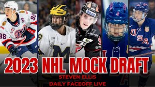 NHL Mock Draft 2023  Daily Faceoff Live [upl. by Brent]