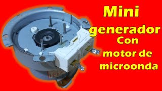 Idea de mini generador de voltaje con motor de microonda [upl. by Eselehs206]