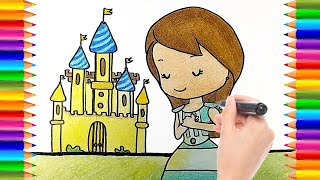 Cómo dibujar y colorear El Castillo de la Verdad  Pequeños Héroes  Dibujos para niños [upl. by Faina115]