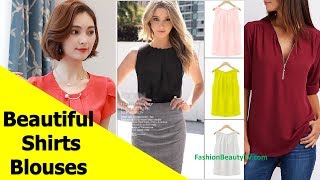 50 Beautiful Shirt and Blouse Designs For Women S14 [upl. by Lita713]