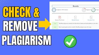 How To Check and Remove Plagiarism For Free [upl. by Earissed845]