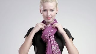 How to Tie a Scarf 4 Scarves 16 Ways [upl. by Aleacin747]