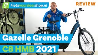 Gazelle Grenoble C8 HMB 2021  Fietsvoordeelshopnl Product Review [upl. by Adnol]