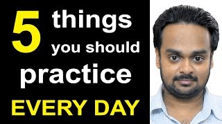 5 Things to Practice Every Day to Improve Your English  Better Communication Skills  Become Fluent [upl. by Sethi275]