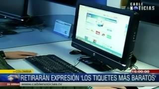 Retiran del mercado aéreo la expresión ‘los tiquetes más baratos’ [upl. by Herson307]