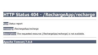 servlet error http status 404 [upl. by Myrtice946]