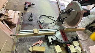 Woodworking miter saw safety 圓鋸機安全治具 [upl. by Gnol297]