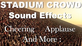 Stadium Crowd Sound Effects  One Hour  HQ [upl. by Anissej41]