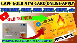 CAPF GOLD ATM Card Apply 2024  PMSP Gold Atm Card Apply Online  CAPF Gold Card Apply Online [upl. by Novyak697]