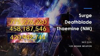 LOST ARK  New Surge Deathblade vs Normal Thaemine All Gates [upl. by Glyn736]