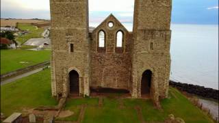 Reculver Towers and Roman Fort Kent DJI Mavic Pro 24072017 [upl. by Naji579]